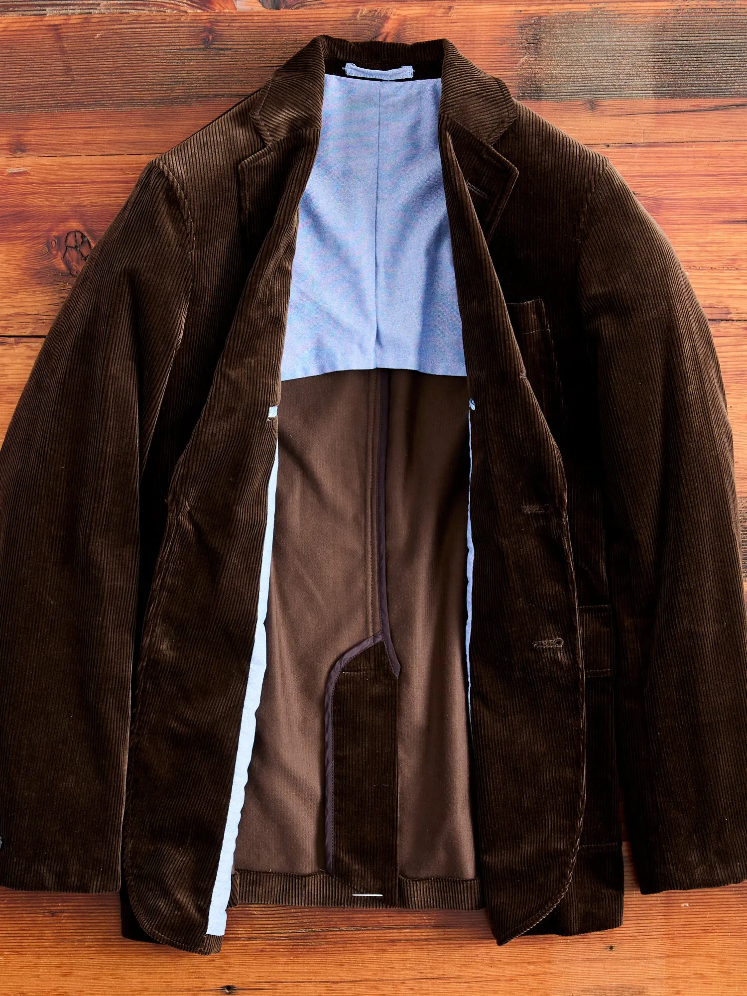 3B Comfort Corduroy Jacket in Dark Brown