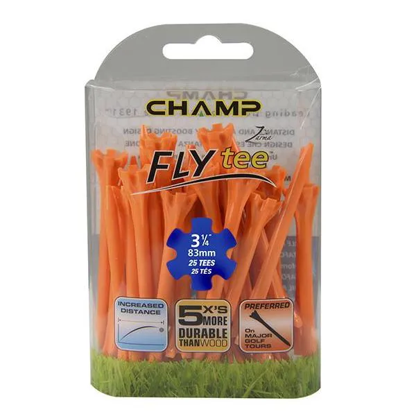 Champ Fly Tees 3.25" Plastic Golf Tees