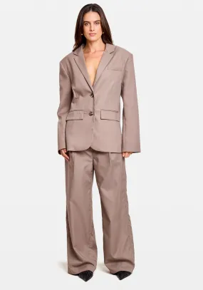 CLASSIC TAILORED BLAZER TAUPE