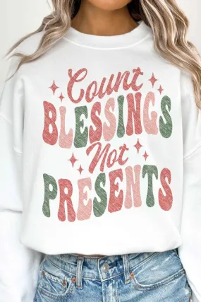 COUNT CHRISTMAS BLESSINGS OVERSIZED SWEATSHIRT