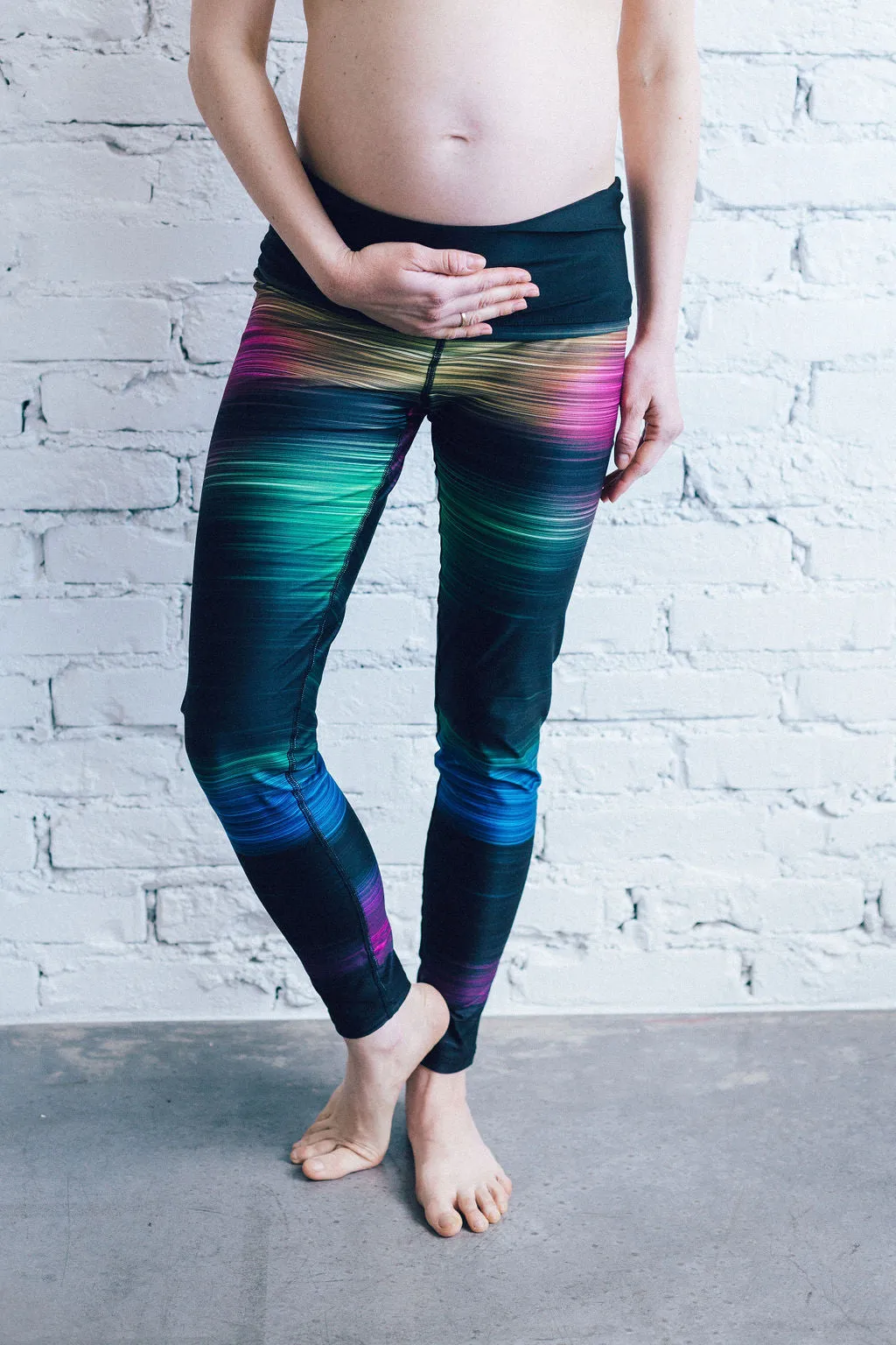 Eternal Rainbow Maternity Sports Leggings