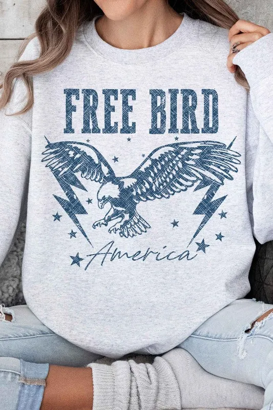 FREE BIRD AMERICAN EAGLE OVERSIZED SWEATSHIRT