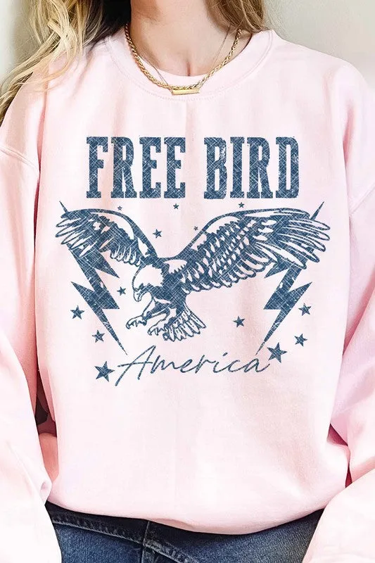 FREE BIRD AMERICAN EAGLE OVERSIZED SWEATSHIRT