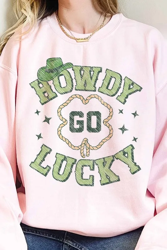 HOWDY GO LUCKY ST PATRICKS OVERSIZED SWEATSHIRT