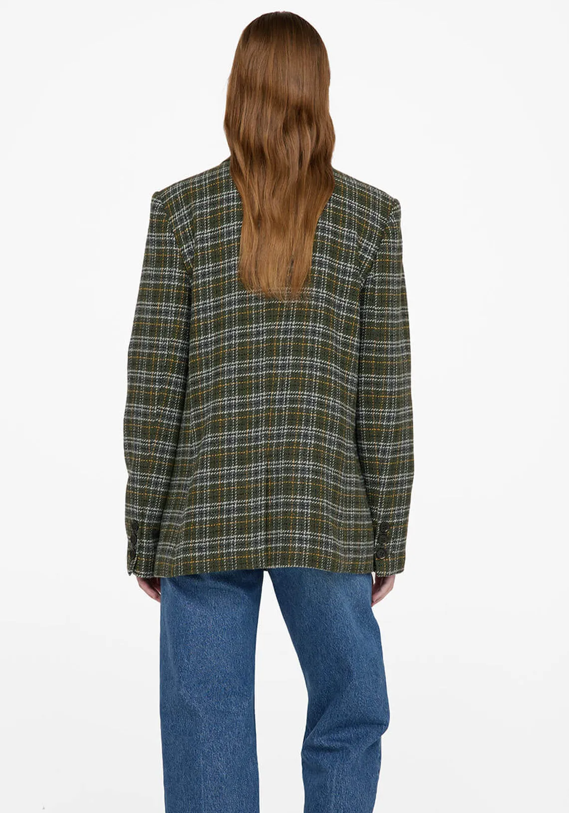 MADELEINE BLAZER GREEN PLAID