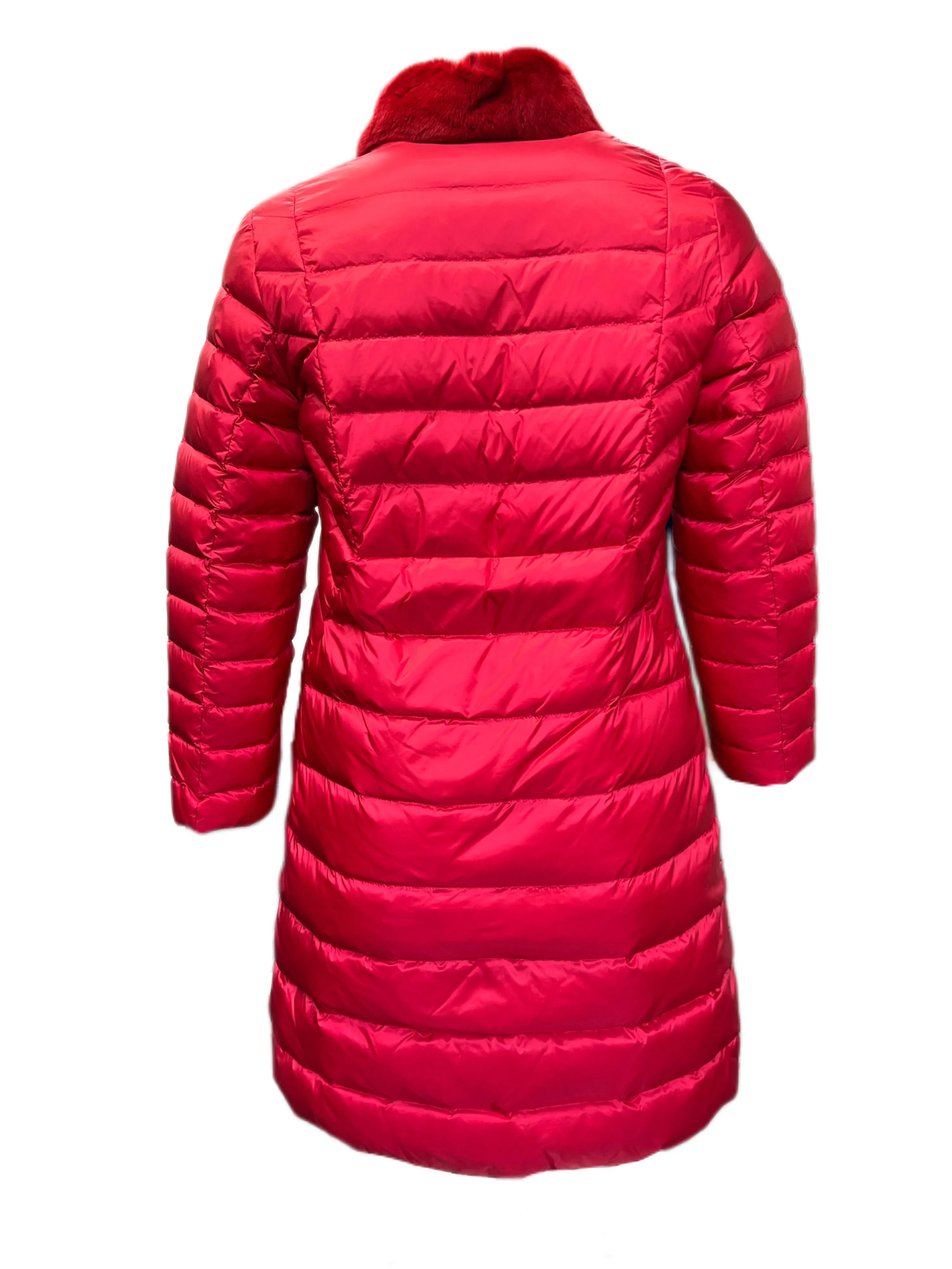 Marina Rinaldi Women's Red Parabola Quilted Jacket NWT