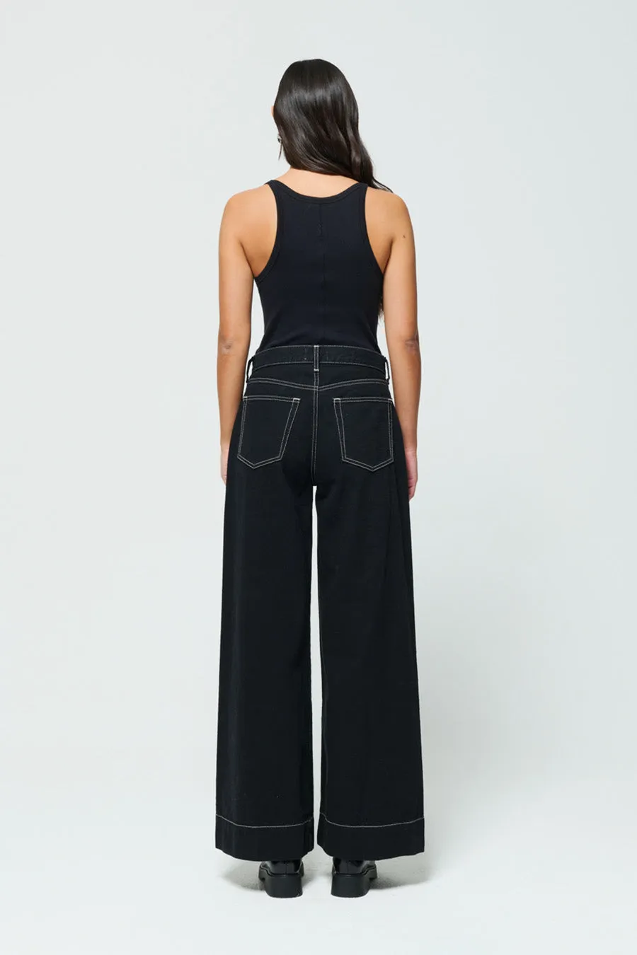 Matis Ultra Wide Leg - Black Onyx