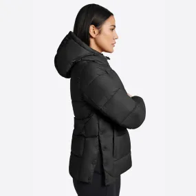 RG Nylon Quilted Hooded Puffer Jacket