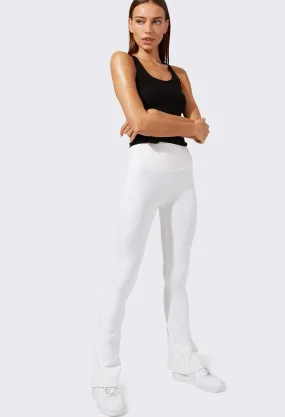 Splits59 Women's Raquel High Waist Flared Leggings - White