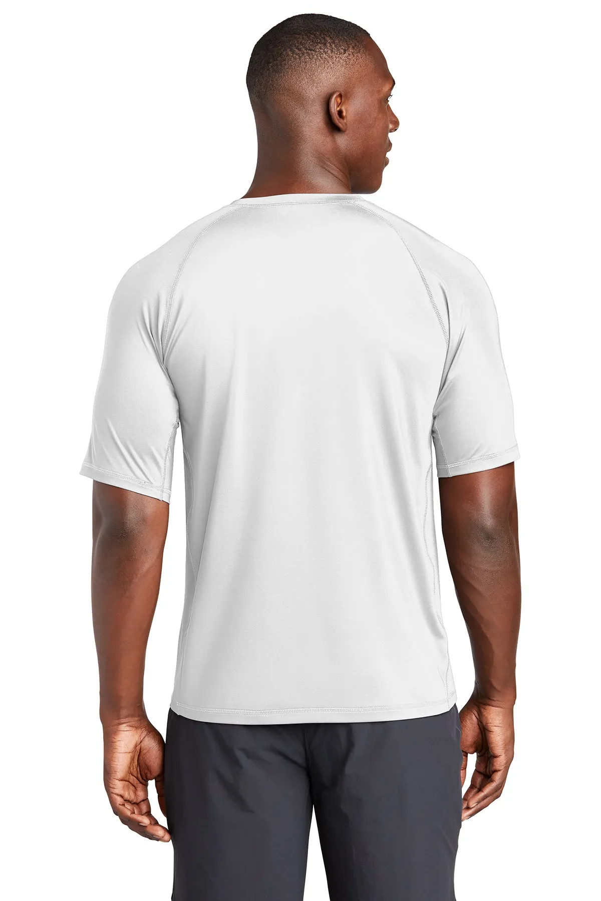 Sport-Tek Rashguard Customized Tee's, White