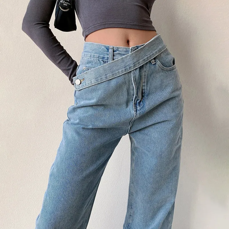 Stylish Wide Leg High Waist Jeans for Women