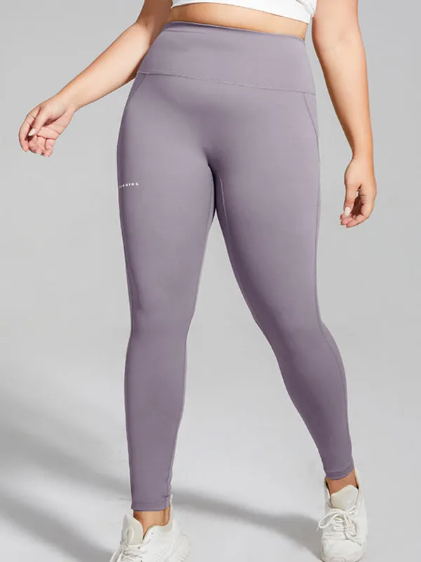 Women's Plus Size High Waist Quick Dry Loungewear Yoga Leggings