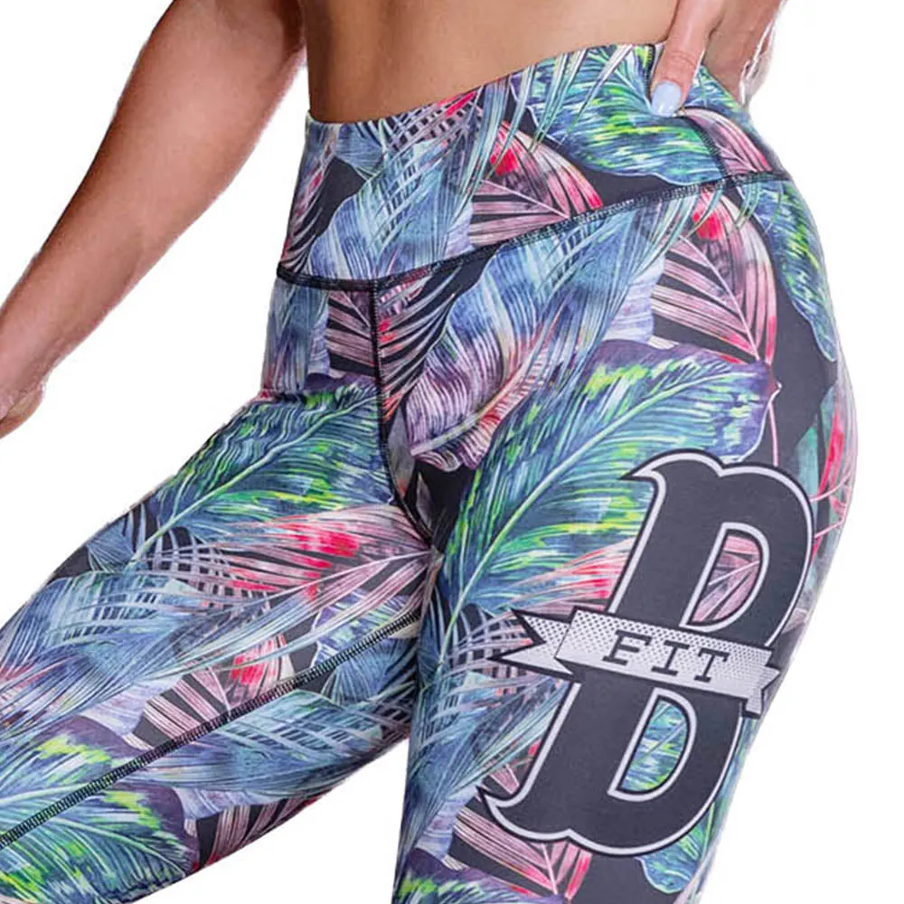 Women's Tropics High-Waist Workout Leggings