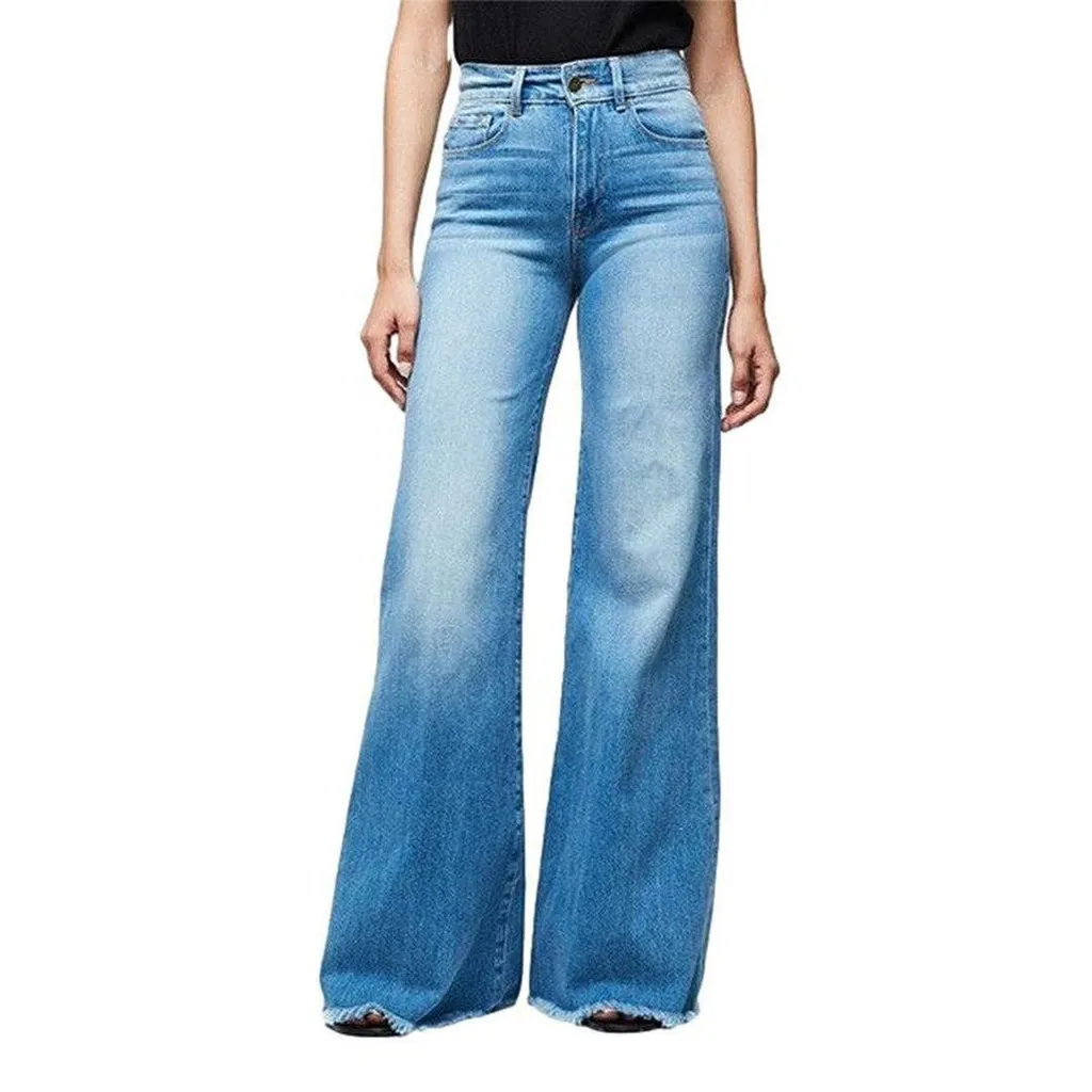 Women's wide leg stylish jeans