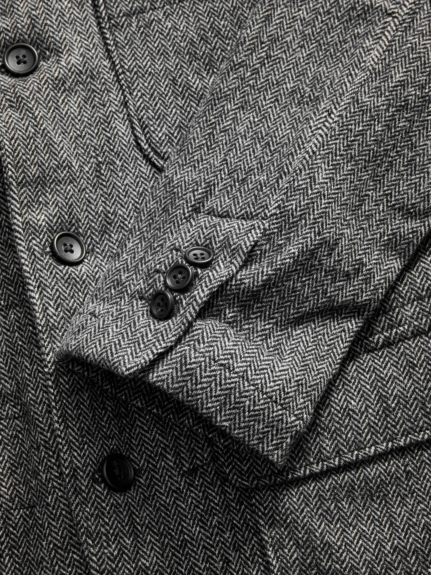 Wool Herringbone Loiter Jacket in Grey