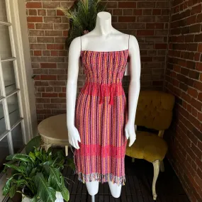 Woven Strapless Mexican Dress