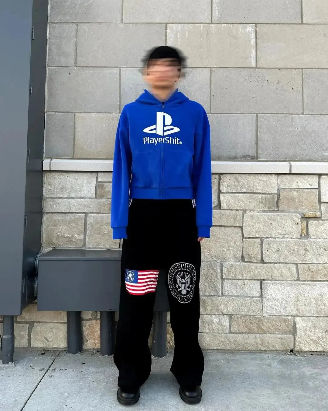 Y2k Oversized Play Logo Hoodie